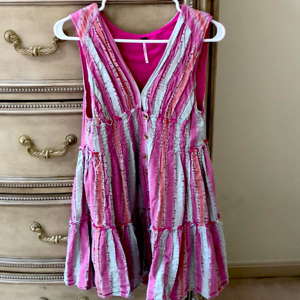 Free People flowy sleeveless dress or coverup